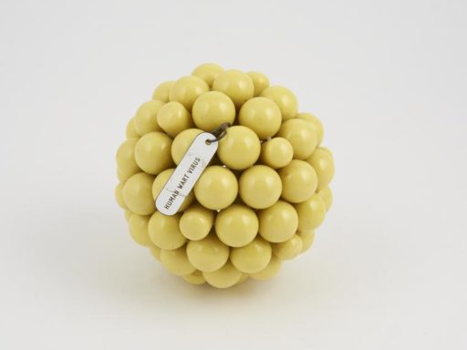 Ball and spoke model of human wart virus.