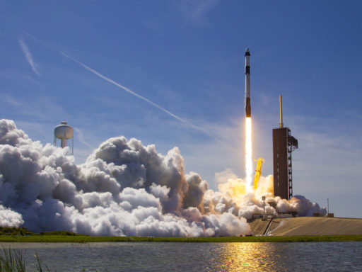 Launch of the SpaceX rocket for Axiom Mission 1. Credit: SpaceX