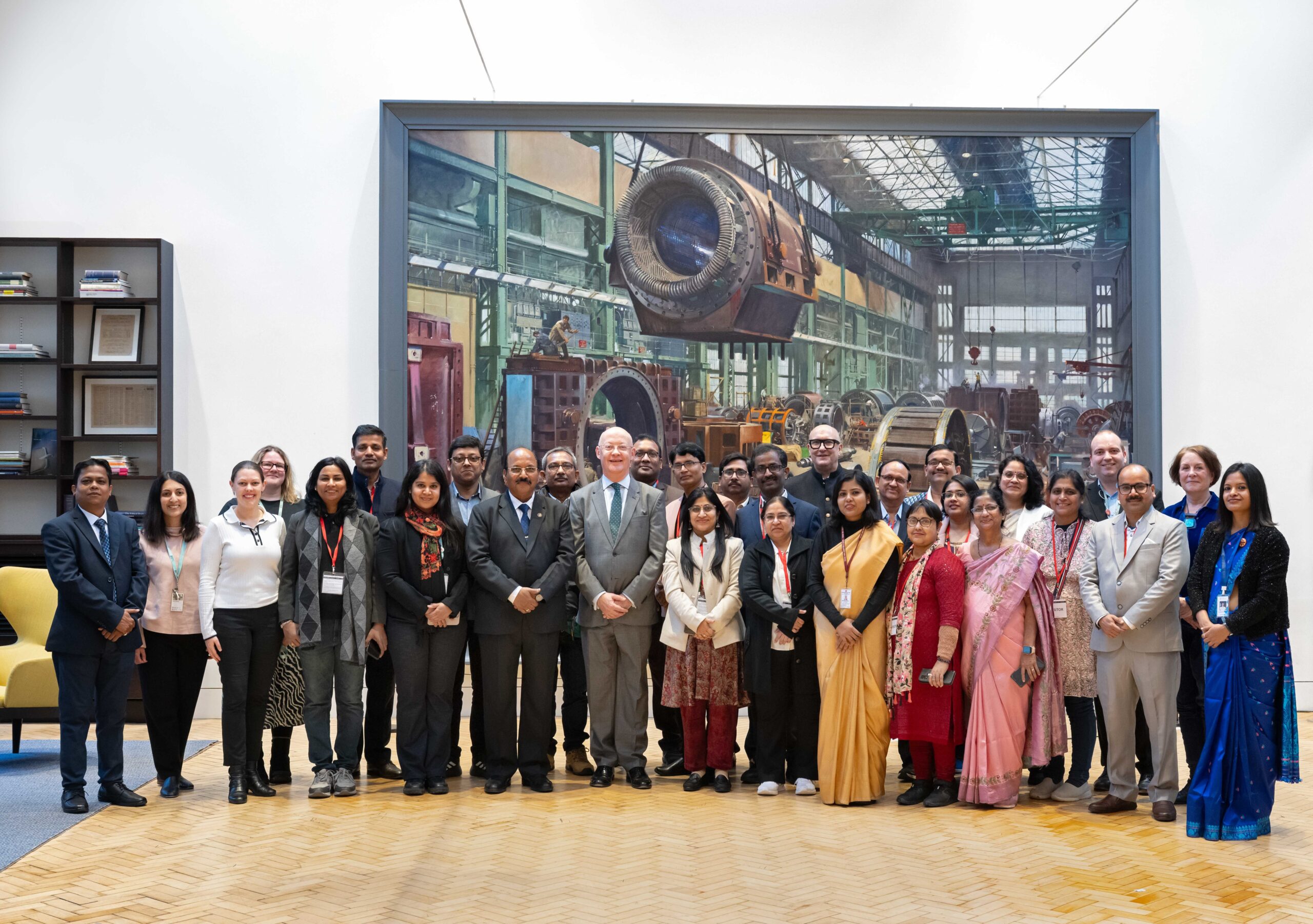Members of the National Council of Science Museums (NCSM) in India, and colleagues from the Science Museum Group at the Fellowship ceremony organised for Samarendra Kumar, Deputy Director General, NCSM.