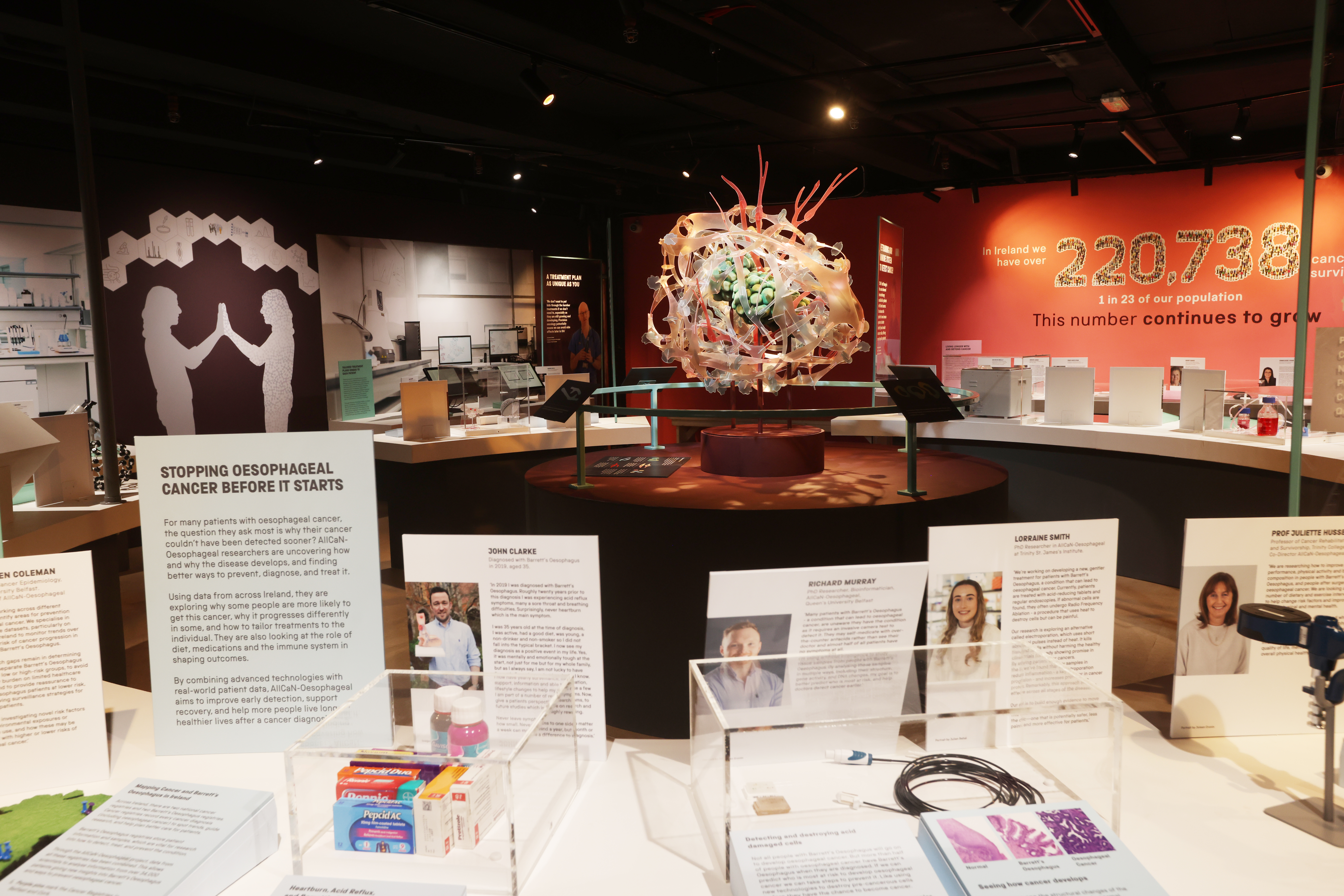 A view of the Cancer Revolution exhibition, now open in Dublin. 