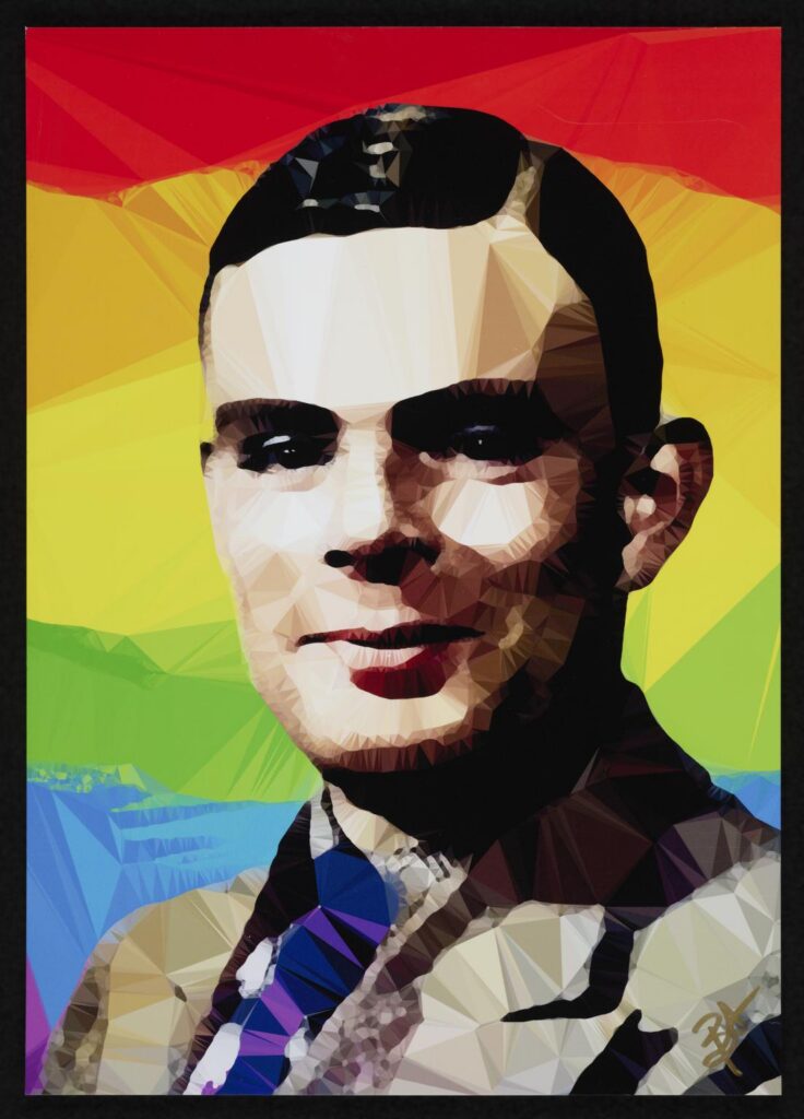 Portrait of Alan Turing by Baiba Auria